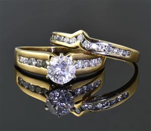 Preowned wedding ring on sale sets